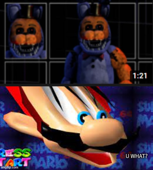 I Found this on youtube... | image tagged in mario face u what | made w/ Imgflip meme maker