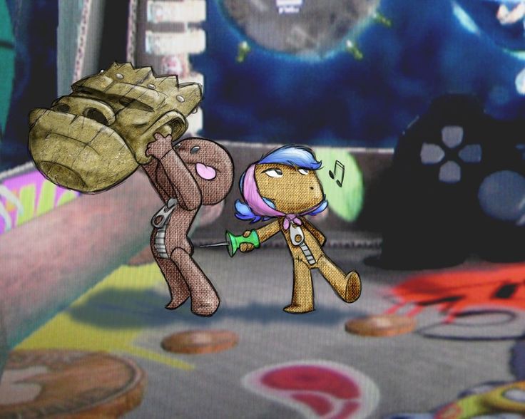 LittleBigPlanet Poke in the ass Blank Meme Template