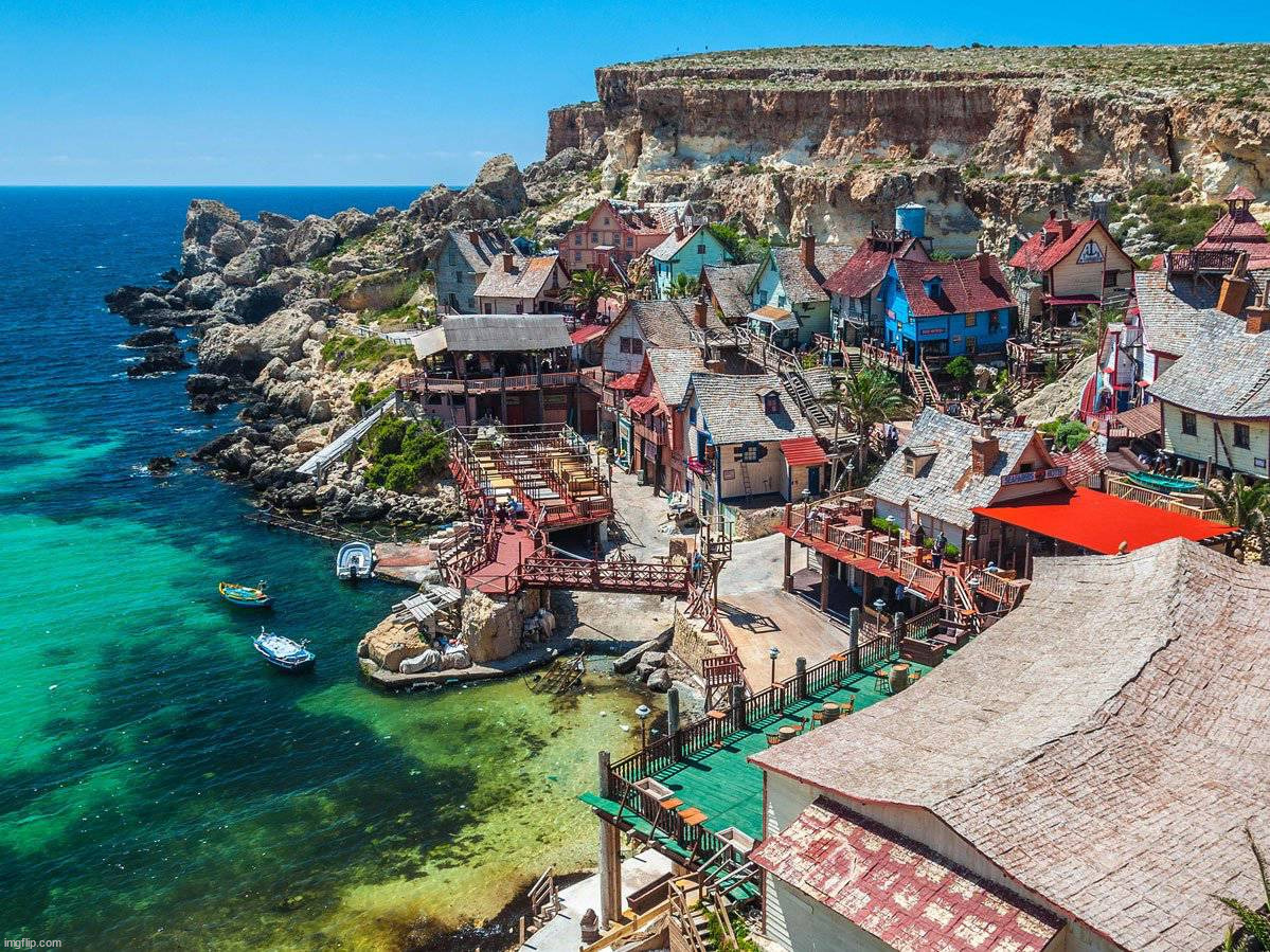 Malta's Popeye Village | image tagged in awesome | made w/ Imgflip meme maker