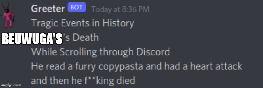 press f to pay respects | BEUWUGA'S | image tagged in press f to pay respects | made w/ Imgflip meme maker