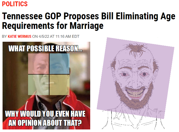 High Quality Tennessee pedophile bill Blank Meme Template