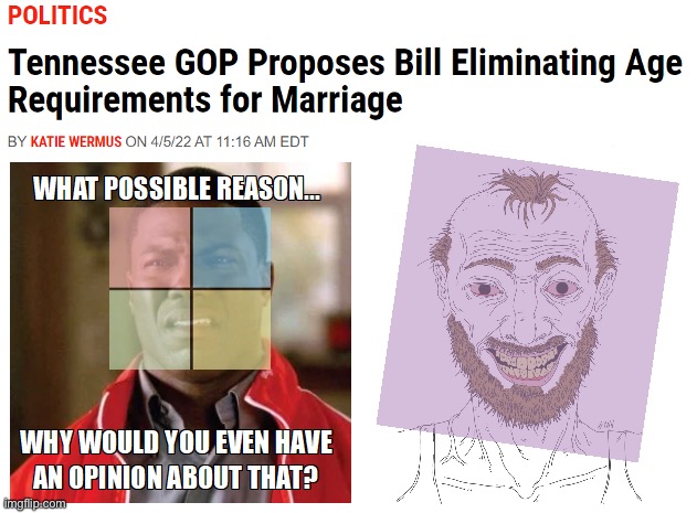 huh, that’s weird, maga | image tagged in tennessee pedophile bill,huh,thats,weird,maga,pedophiles | made w/ Imgflip meme maker