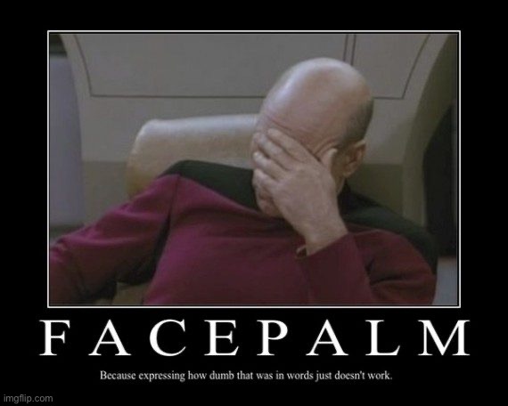 Facepalm demotivational | image tagged in facepalm demotivational | made w/ Imgflip meme maker