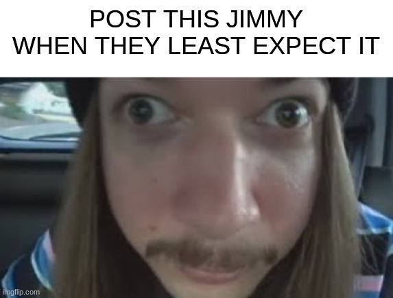 idk, I'm bored, man. | POST THIS JIMMY WHEN THEY LEAST EXPECT IT | image tagged in jimussy | made w/ Imgflip meme maker