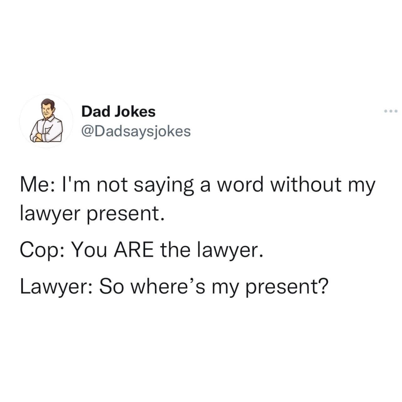 Lawyer present Blank Meme Template