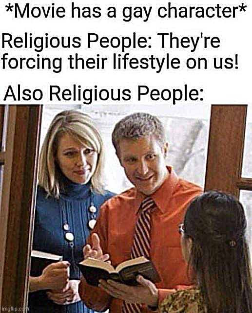 Religious homophobes | image tagged in religious homophobes | made w/ Imgflip meme maker