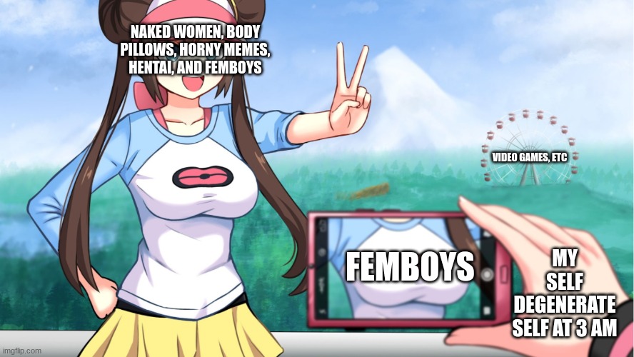 tguvhnctyhnvrytbr | NAKED WOMEN, BODY PILLOWS, HORNY MEMES, HENTAI, AND FEMBOYS; VIDEO GAMES, ETC; FEMBOYS; MY SELF DEGENERATE SELF AT 3 AM | image tagged in anime picturing breasts | made w/ Imgflip meme maker