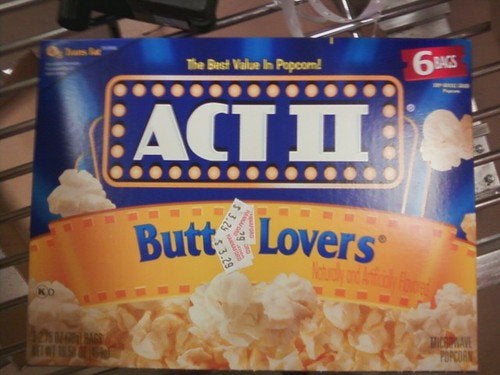 Butt lovers popcorn Blank Meme Template