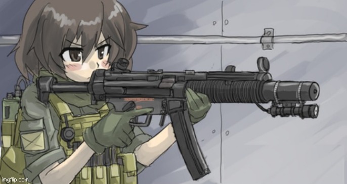 Yukari gun | image tagged in yukari gun | made w/ Imgflip meme maker