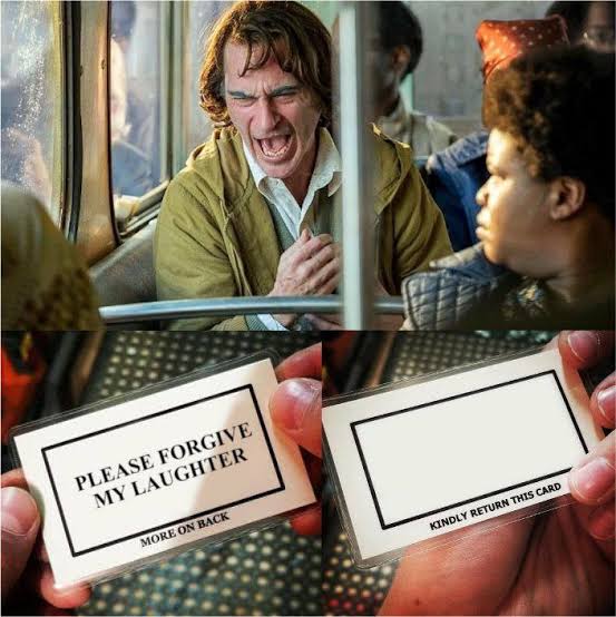 Joker Bus Card Blank Meme Template