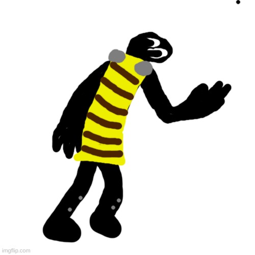 drew my miitopia team's type 3 alternate in his bee armor | made w/ Imgflip meme maker