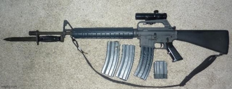 a | image tagged in ar -15 bayonet | made w/ Imgflip meme maker