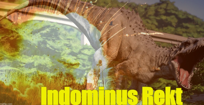 High Quality Indominus Rekt Blank Meme Template