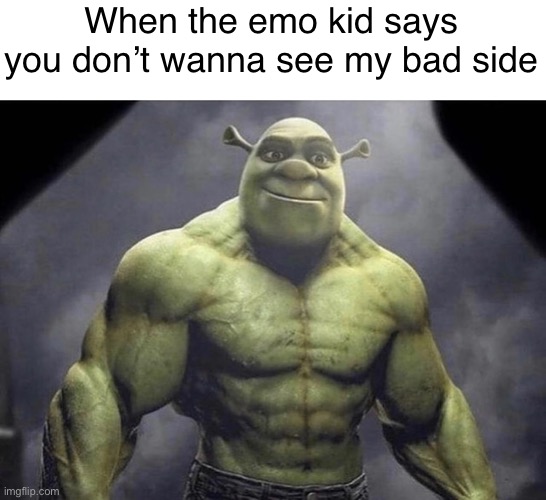 When the emo kid says you don’t wanna see my bad side | made w/ Imgflip meme maker