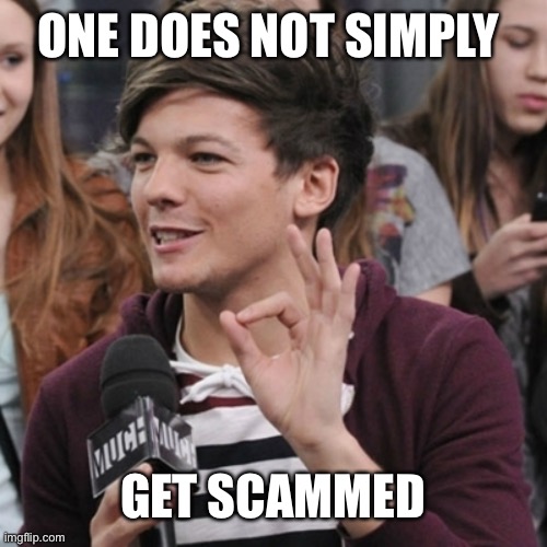 No scams | ONE DOES NOT SIMPLY; GET SCAMMED | image tagged in 1d one does not simply,scam | made w/ Imgflip meme maker