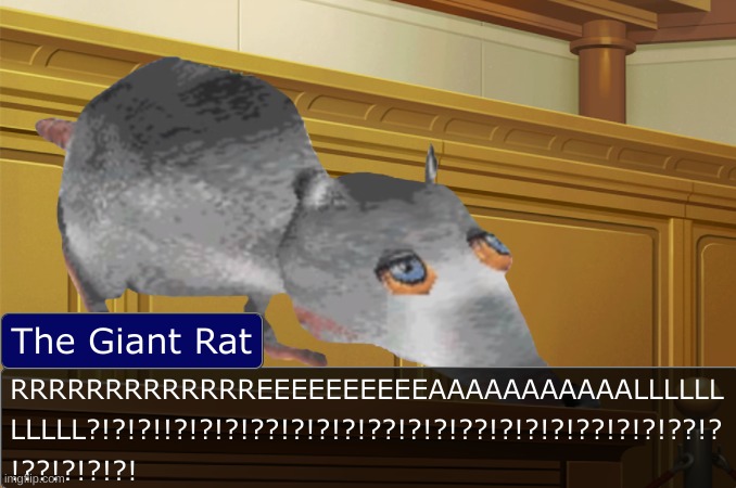 GIANT RAT REAL | image tagged in giant rat real | made w/ Imgflip meme maker