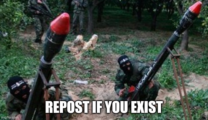 hamas terrorists | REPOST IF YOU EXIST | image tagged in hamas terrorists | made w/ Imgflip meme maker