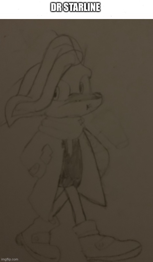My first time drawing dr starline | DR STARLINE | image tagged in sonic the hedgehog | made w/ Imgflip meme maker