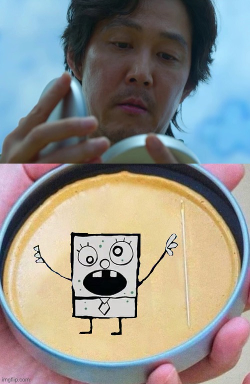 If I was Gi-Hun and I saw this, I may just end it myself | image tagged in squid game honeycomb,netflix,fate,doodlebob | made w/ Imgflip meme maker