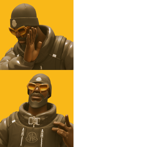 Andre Hotline Bling Blank Meme Template