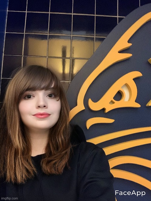 A picture of me edited as a girl, I went to see a Predators game last month | made w/ Imgflip meme maker