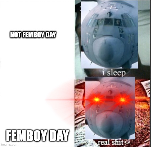 Real shat | NOT FEMBOY DAY FEMBOY DAY | image tagged in real shat | made w/ Imgflip meme maker