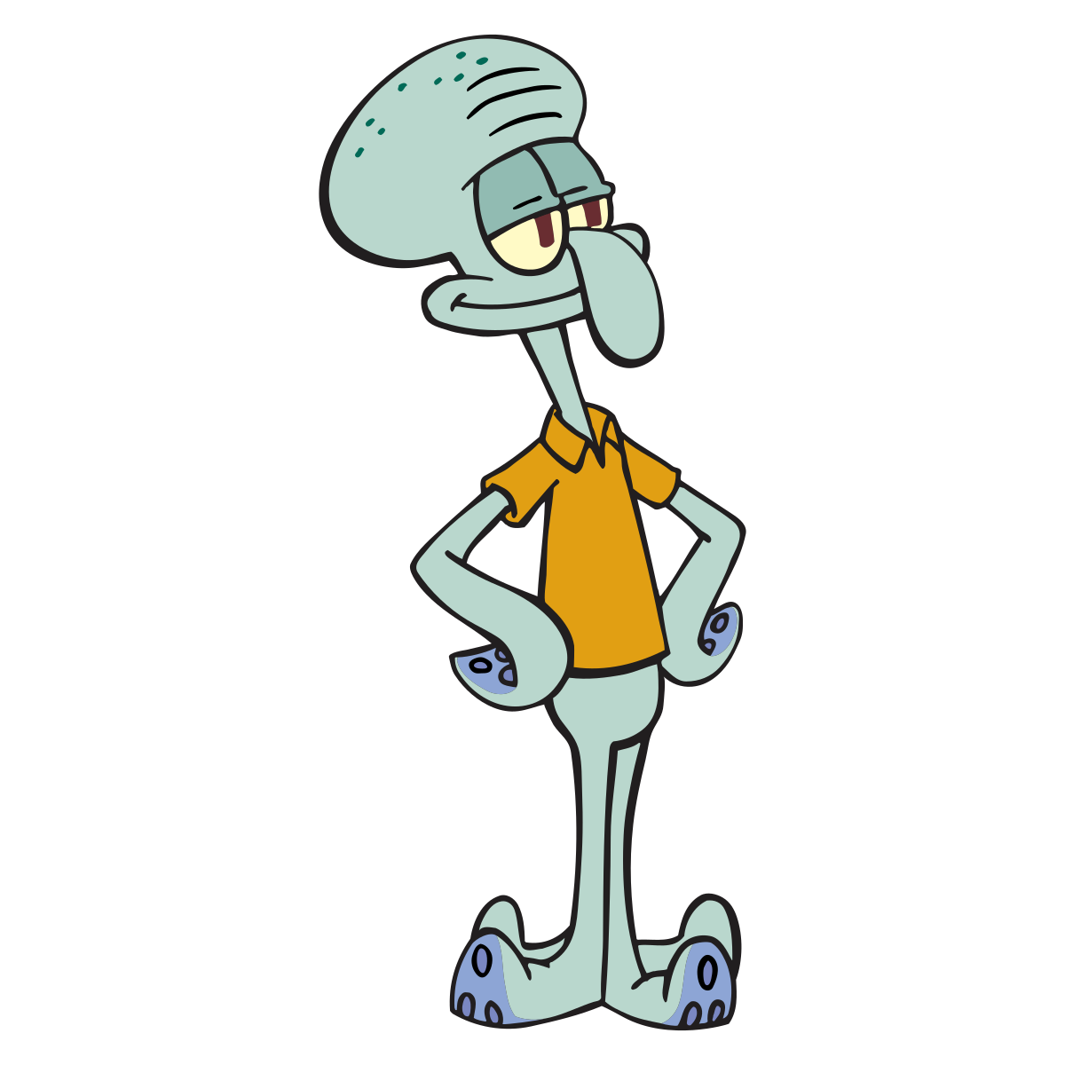 High Quality Squidward being proud of himself Blank Meme Template