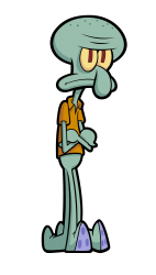 High Quality angery squidward Blank Meme Template