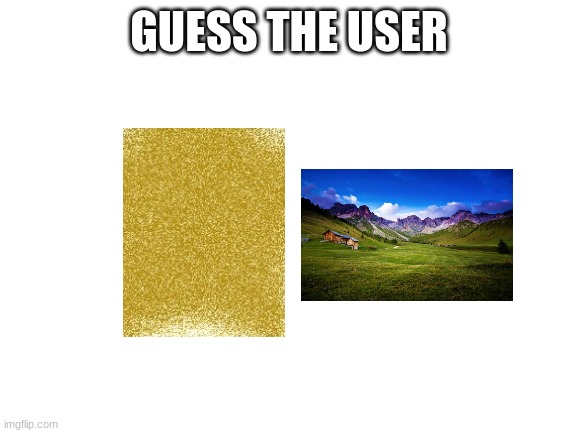 ihfdksn | GUESS THE USER | image tagged in blank white template | made w/ Imgflip meme maker
