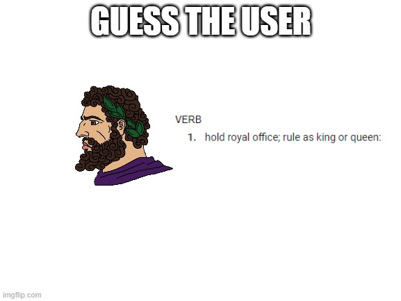 Blank White Template | GUESS THE USER | image tagged in blank white template | made w/ Imgflip meme maker