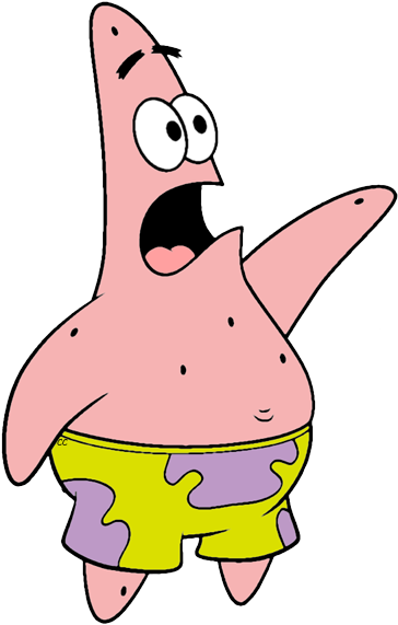 High Quality Patrick Pointing Blank Meme Template