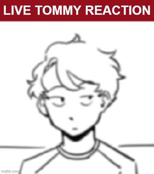 Live Tommy Reaction | LIVE TOMMY REACTION | image tagged in reactions | made w/ Imgflip meme maker