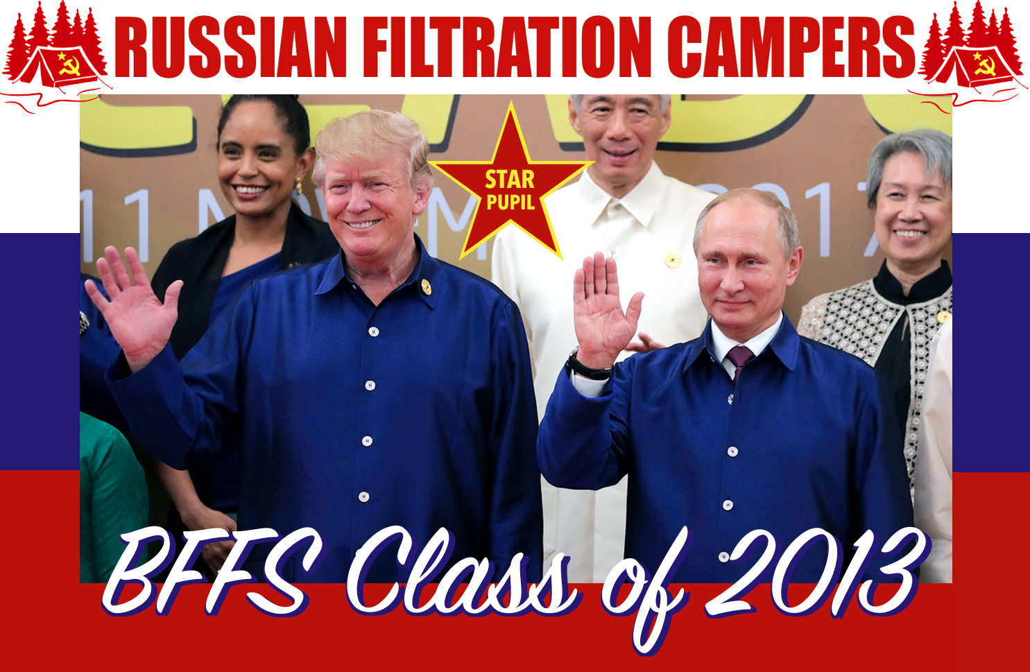 Russian Filtration Campers Star Pupil BFFs Class of 2013 meme Blank Meme Template
