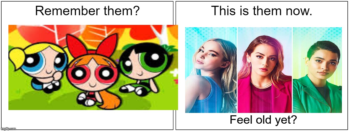 This is The Powerpuff Girls now | image tagged in this is them now | made w/ Imgflip meme maker