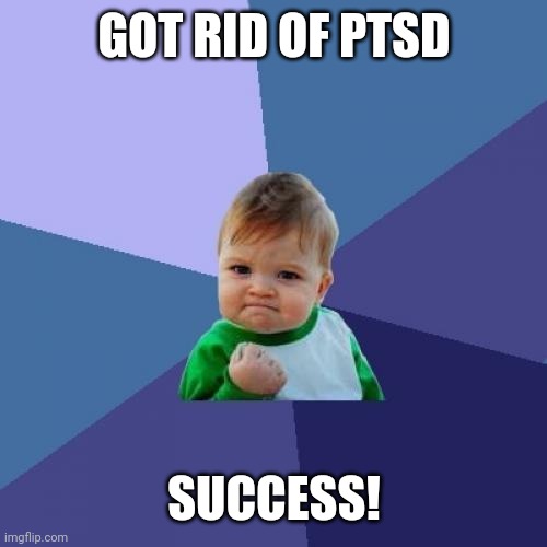Success Kid Meme | GOT RID OF PTSD SUCCESS! | image tagged in memes,success kid | made w/ Imgflip meme maker