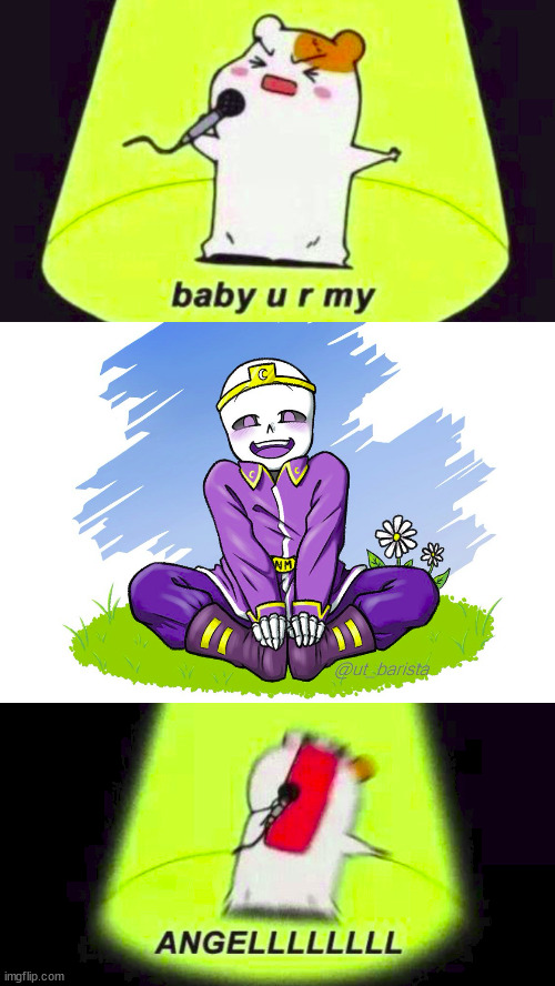 ;w; | image tagged in baby ur my angel | made w/ Imgflip meme maker