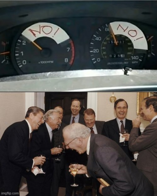 hey look mom added some safety features to my vehicle | image tagged in memes,laughing men in suits | made w/ Imgflip meme maker