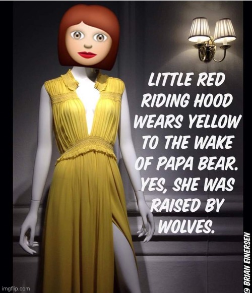 Little Red Riding Hood (Grown-up) | image tagged in fashion,burberry,window design,saks fifth avenue,little red riding hood,brian einersen | made w/ Imgflip meme maker