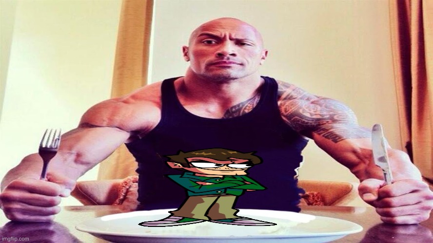 Dwayne the rock eating | image tagged in dwayne the rock eating | made w/ Imgflip meme maker