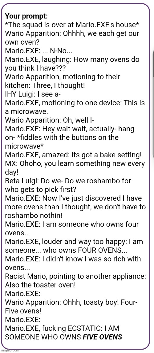 did a prompt with the Mario's Madness gang | made w/ Imgflip meme maker