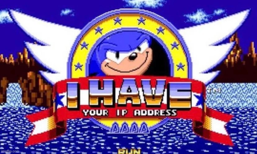 Sonic has your ip address | image tagged in sonic has your ip address | made w/ Imgflip meme maker