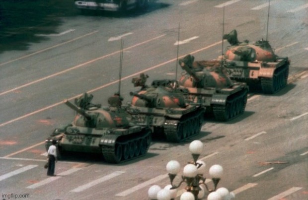 Tank Man | image tagged in tank man | made w/ Imgflip meme maker
