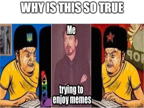Keyboard Warriors | WHY IS THIS SO TRUE | image tagged in stop reading the tags,communism,the i don't care inator | made w/ Imgflip meme maker