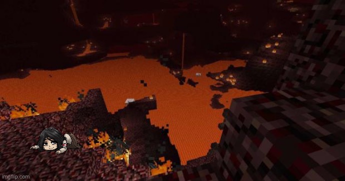 Lmao | image tagged in nether | made w/ Imgflip meme maker