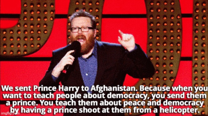 Frankie Boyle | image tagged in funny memes,royal family,prince harry | made w/ Imgflip meme maker