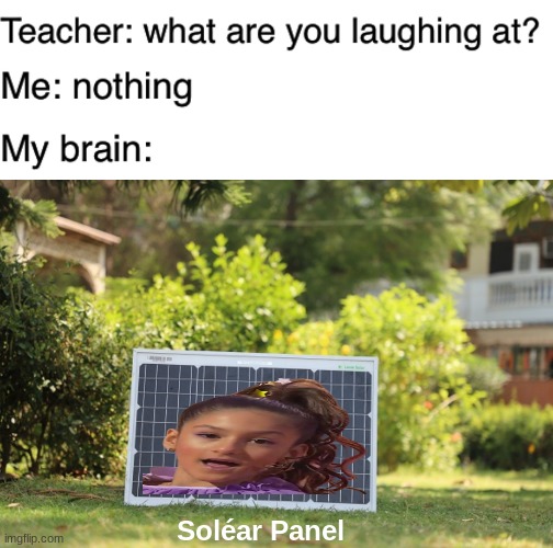 Keeping the "Palante" green since 2011 |  Soléar Panel | image tagged in teacher what are you laughing at,solar panel,memes,junior,eurovision,spain | made w/ Imgflip meme maker