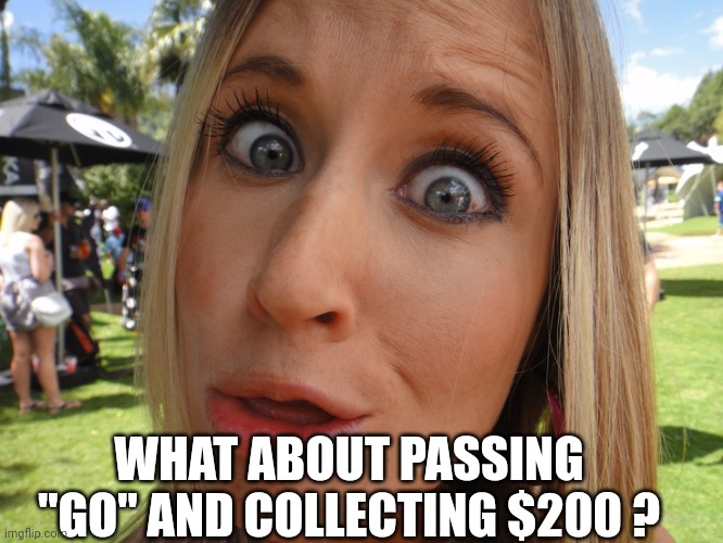 Memes | WHAT ABOUT PASSING "GO" AND COLLECTING $200 ? | image tagged in memes | made w/ Imgflip meme maker