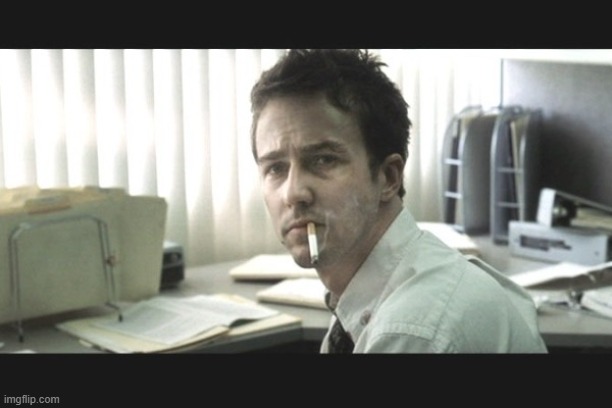 fight club office | image tagged in fight club office | made w/ Imgflip meme maker