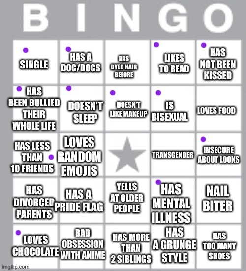 I was bored and… :D | image tagged in lgbt bingo lol | made w/ Imgflip meme maker