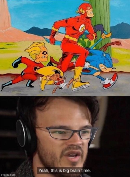 who do you think is going to win the race? | image tagged in yeah it's big brain time | made w/ Imgflip meme maker